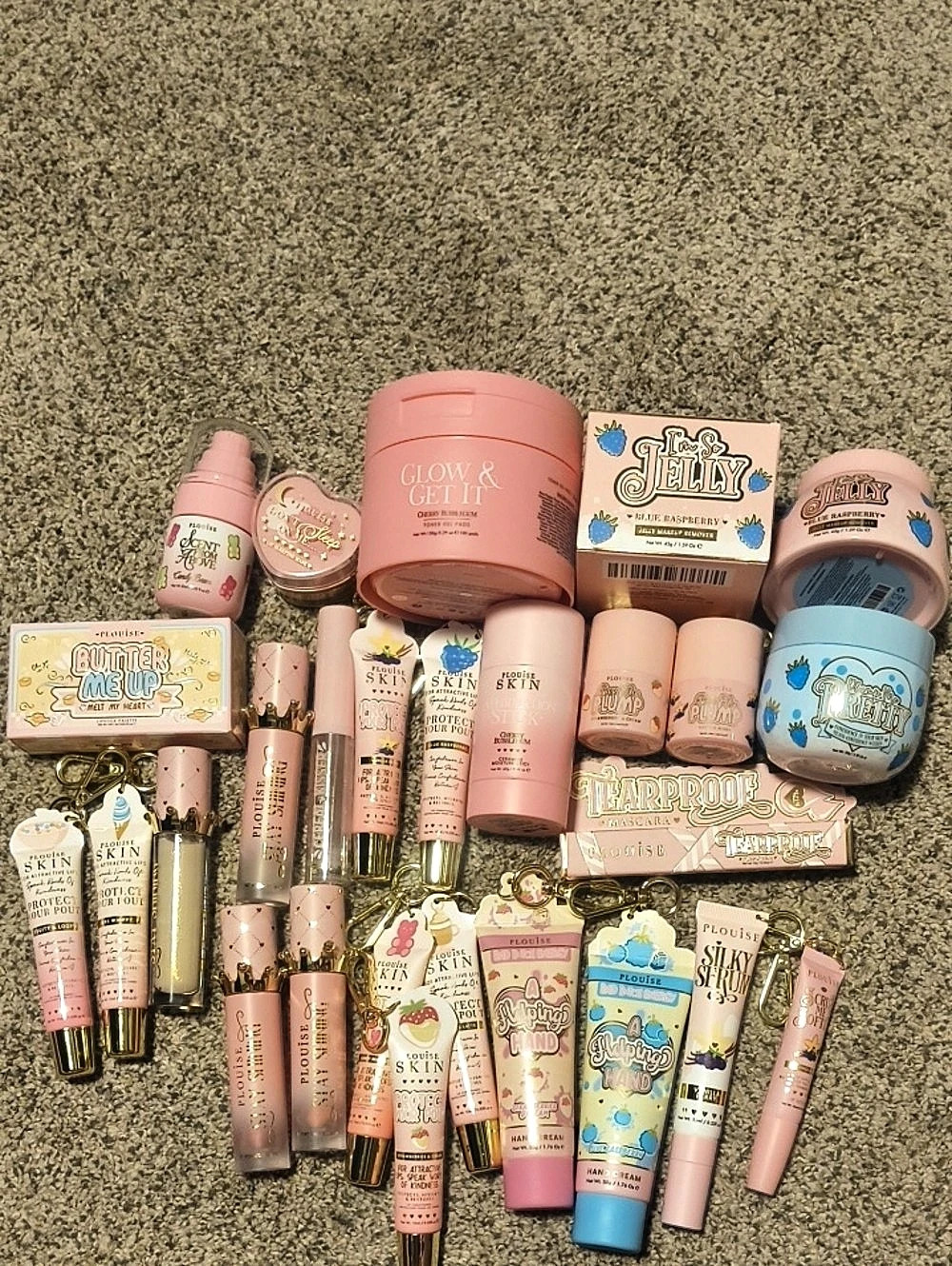 Plouise Skincare and Lip Collection Bundle Pink & Blue